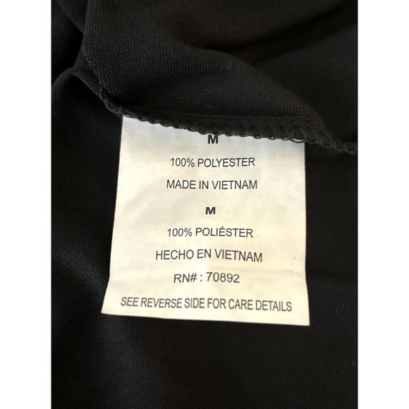 Alive Magnetics Black Athleticwear Athleisure Sheer V-Neck T-Shirt Size M - Picture 8 of 10